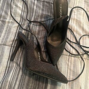 TOP Moda Black Elegant Heels